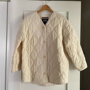 Zara Quilted Coat XS/S NWOT